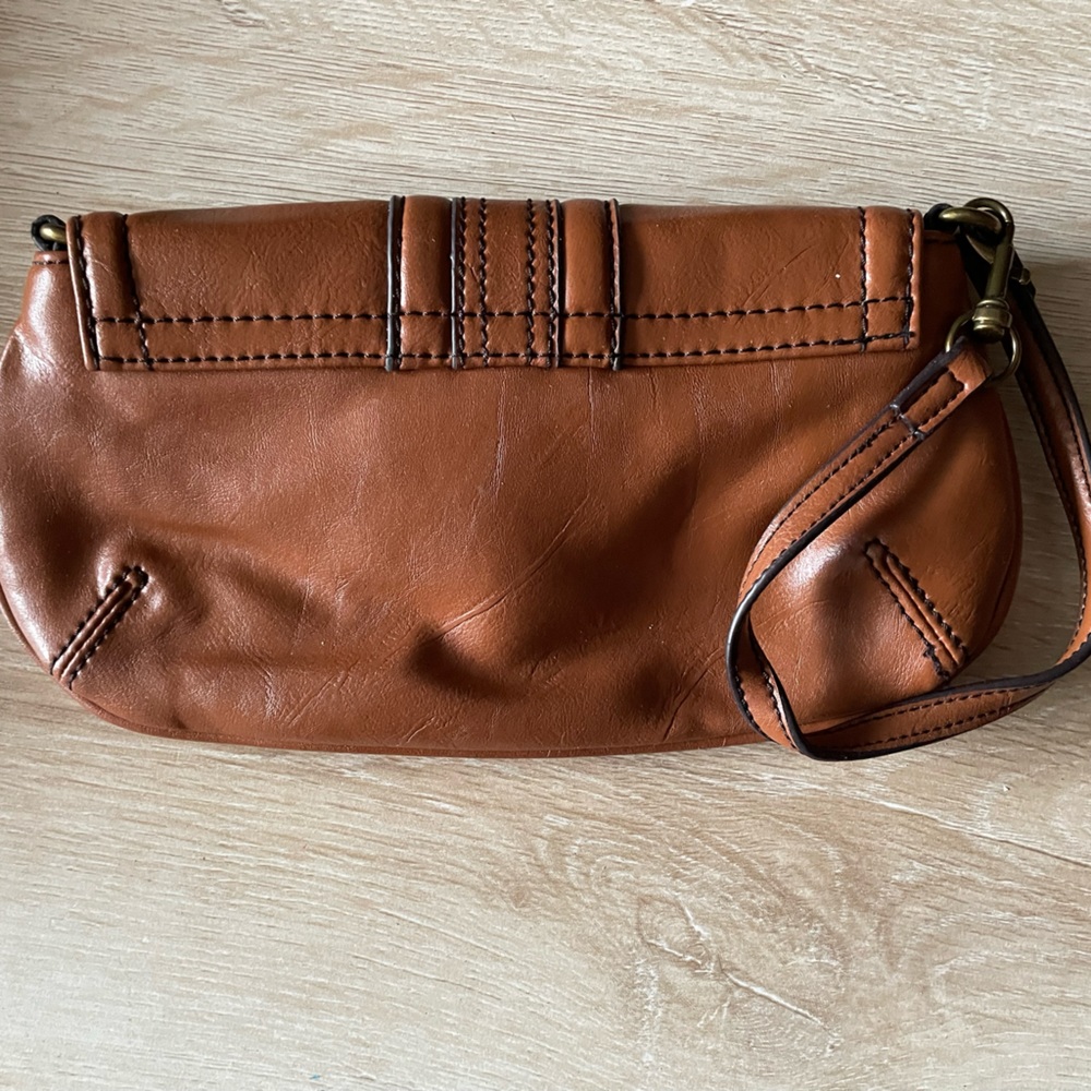 Coach leather wristlet
